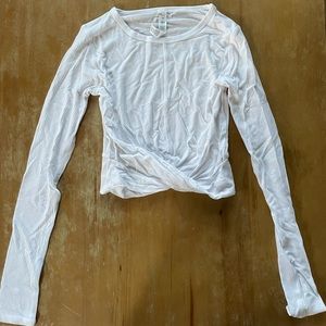 Alo yoga ribbed crop premier long sleeve top